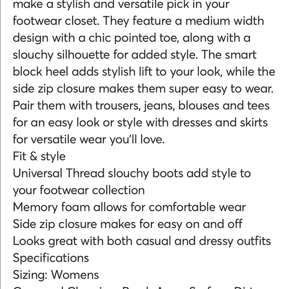 Universal thread new ankle boots memory foam taupe - Picture 9 of 9